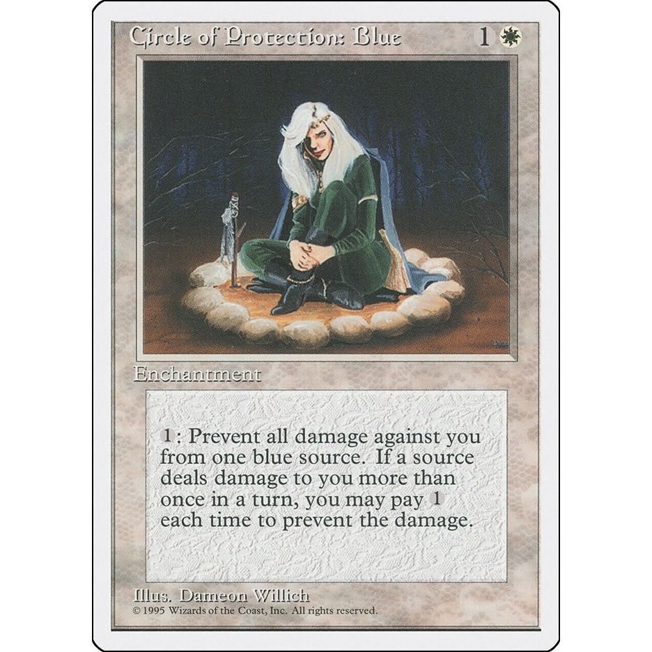 Image for Circle of Protection: Blue (4ED) - Magic: The Gathering