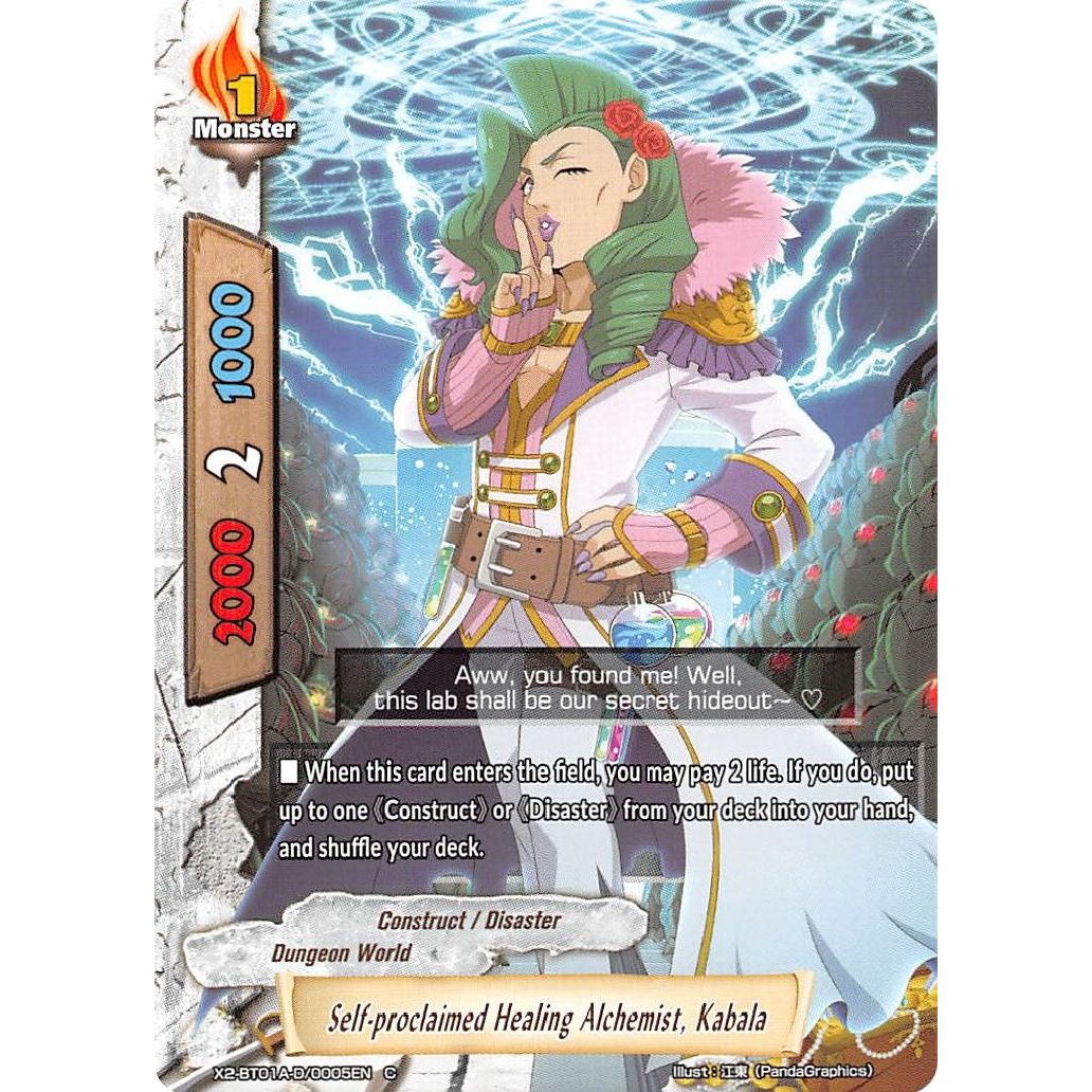 Image for Self-proclaimed Healing Alchemist, Kabala (X2-BT01A-D/0005EN) (X2BT01A) - Future Card BuddyFight