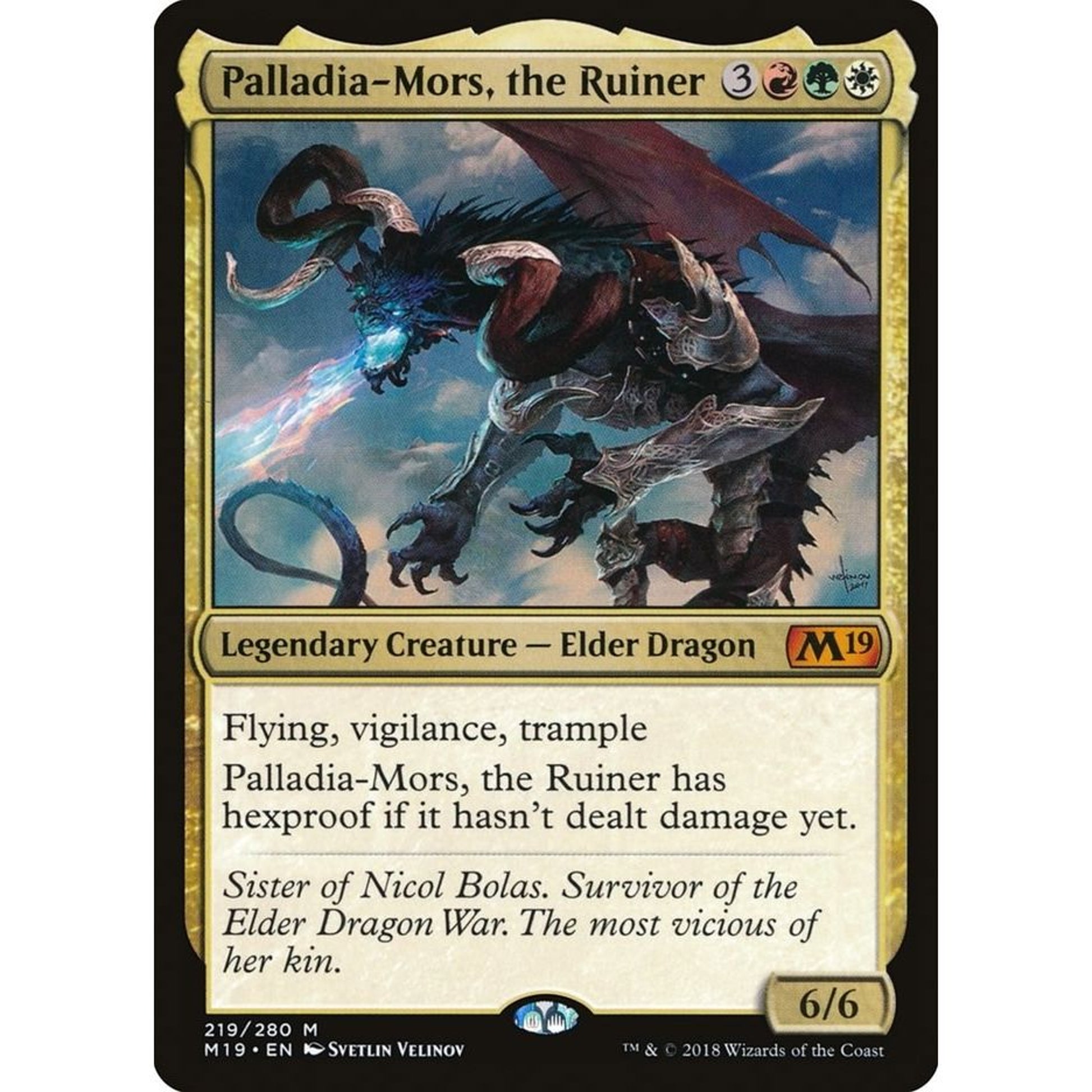 Image for Palladia-Mors, the Ruiner (219) (M19) - Magic: The Gathering