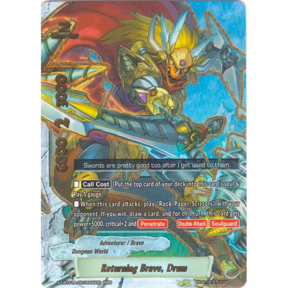 Image for Returning Brave, Drum (X2-BT01A-SP/0005EN) (X2BT01A) - Future Card BuddyFight