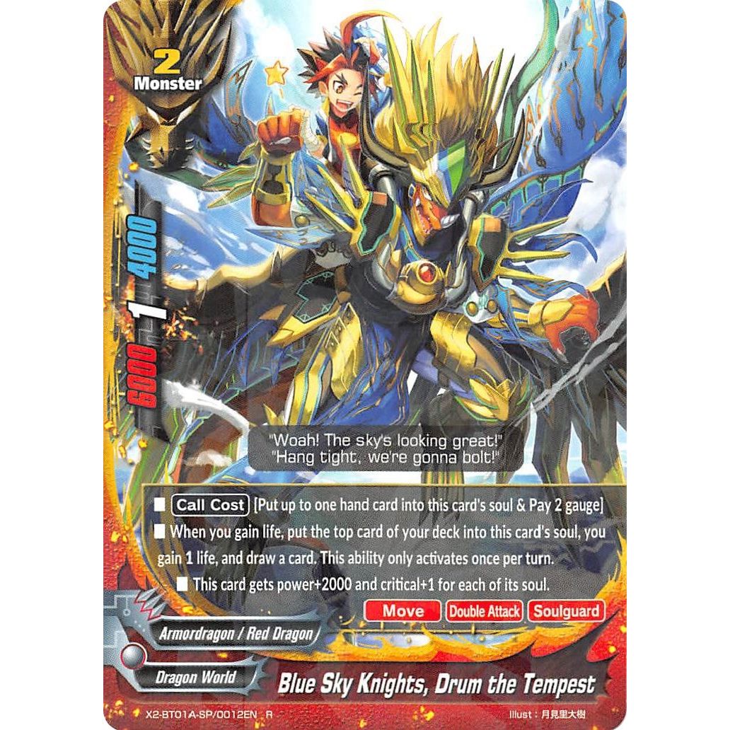 Image for Blue Sky Knights, Drum the Tempest (X2-BT01A-SP/0012EN) (X2BT01A) - Future Card BuddyFight