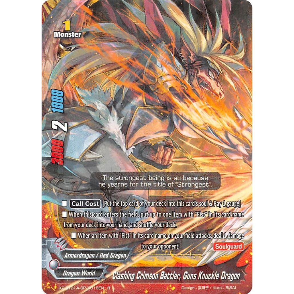 Image for Clashing Crimson Battler, Guns Knuckle Dragon (X2-BT01A-SP/0018EN) (X2BT01A) - Future Card BuddyFight