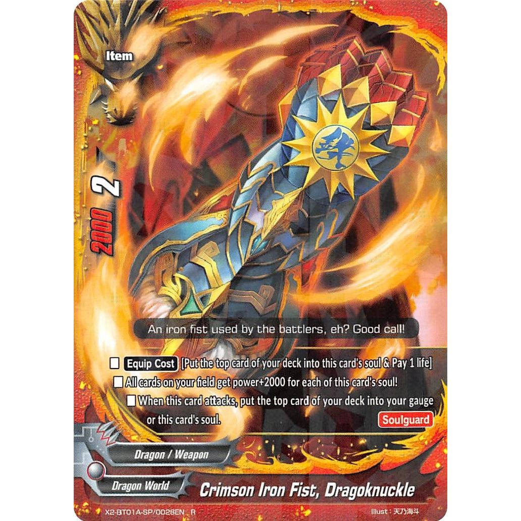 Image for Crimson Iron Fist, Dragoknuckle (X2-BT01A-SP/0028EN) (X2BT01A) - Future Card BuddyFight
