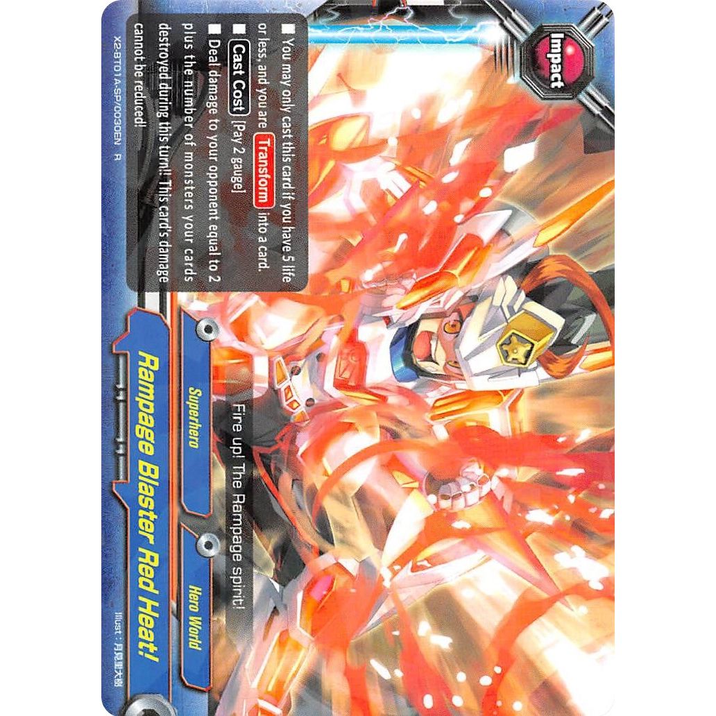 Image for Rampage Blaster Red Heat! (X2-BT01A-SP/0030EN) (X2BT01A) - Future Card BuddyFight