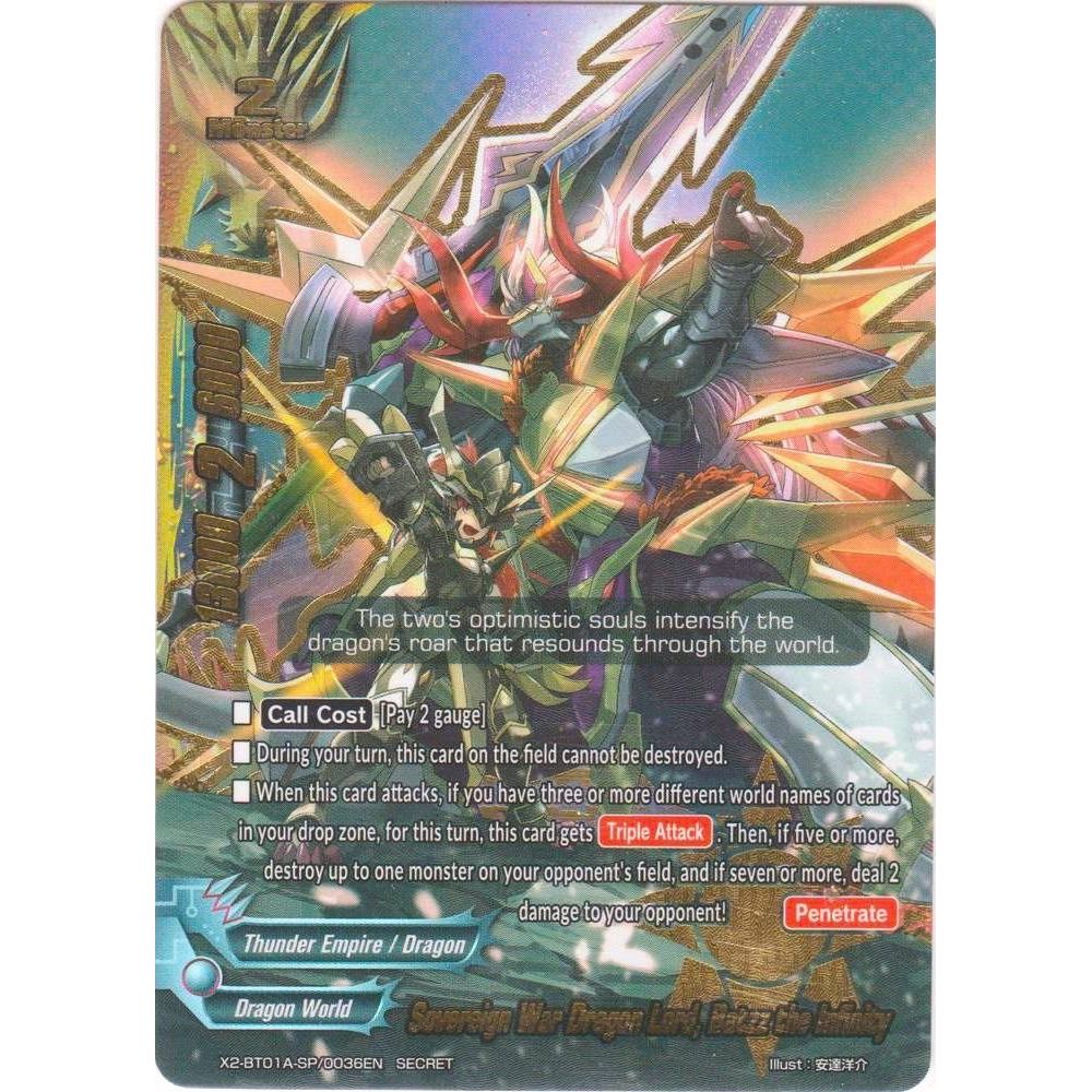 Image for Sovereign War Dragon Lord, Batzz the Infinity (X2-BT01A-SP/0036EN) (X2BT01A) - Future Card BuddyFight