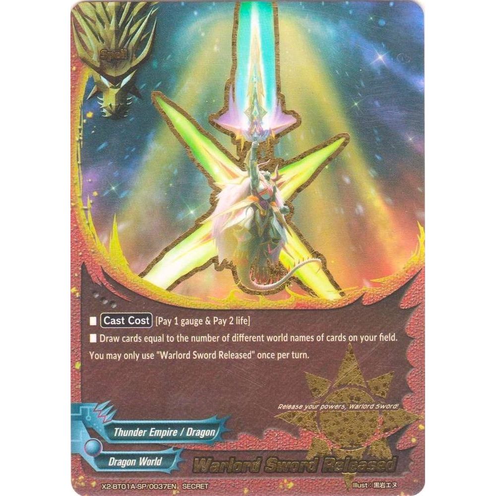 Image for Warlord Sword Released (X2-BT01A-SP/0037EN) (X2BT01A) - Future Card BuddyFight