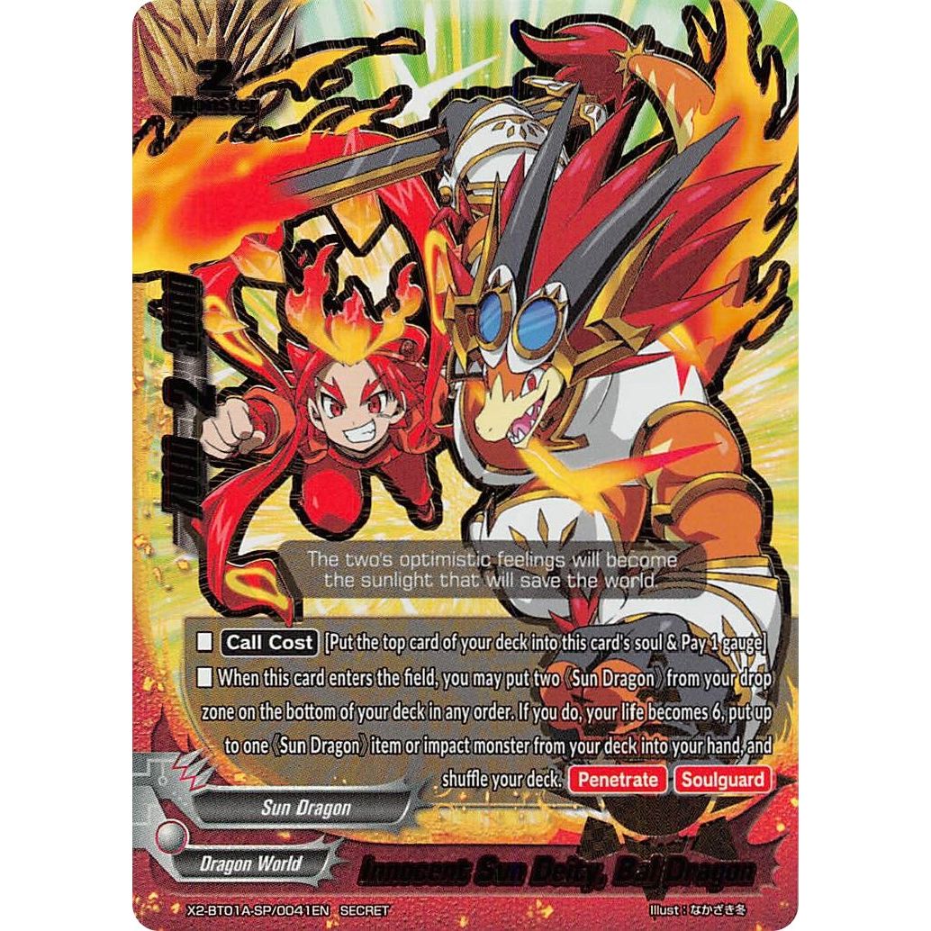 Image for Innocent Sun Deity, Bal Dragon (Secret) (X2-BT01A-SP/0041EN) (X2BT01A) - Future Card BuddyFight
