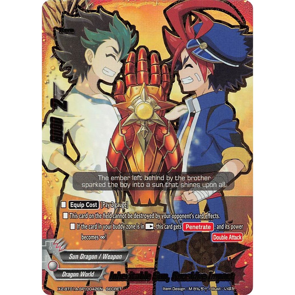 Image for Inheritable Sun, Sunshine Impact (X2-BT01A-SP/0042EN) (X2BT01A) - Future Card BuddyFight