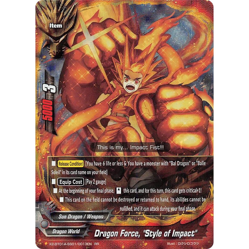 Image for Dragon Force, "Style of Impact" (X2-BT01A-SS01/0013EN) (X2BT01A) - Future Card BuddyFight