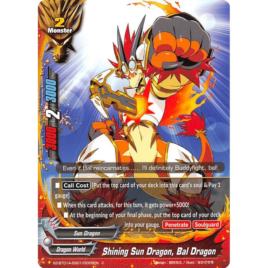 Image for Shining Sun Dragon, Bal Dragon (X2-BT01A-SS01/0028EN) (X2BT01A) - Future Card BuddyFight