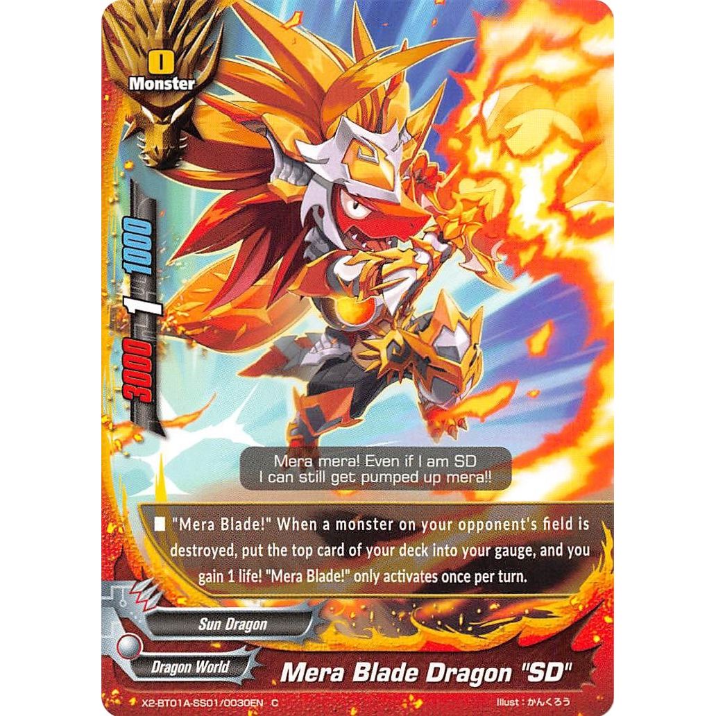Image for Mera Blade Dragon "SD" (X2-BT01A-SS01/0030EN) (X2BT01A) - Future Card BuddyFight