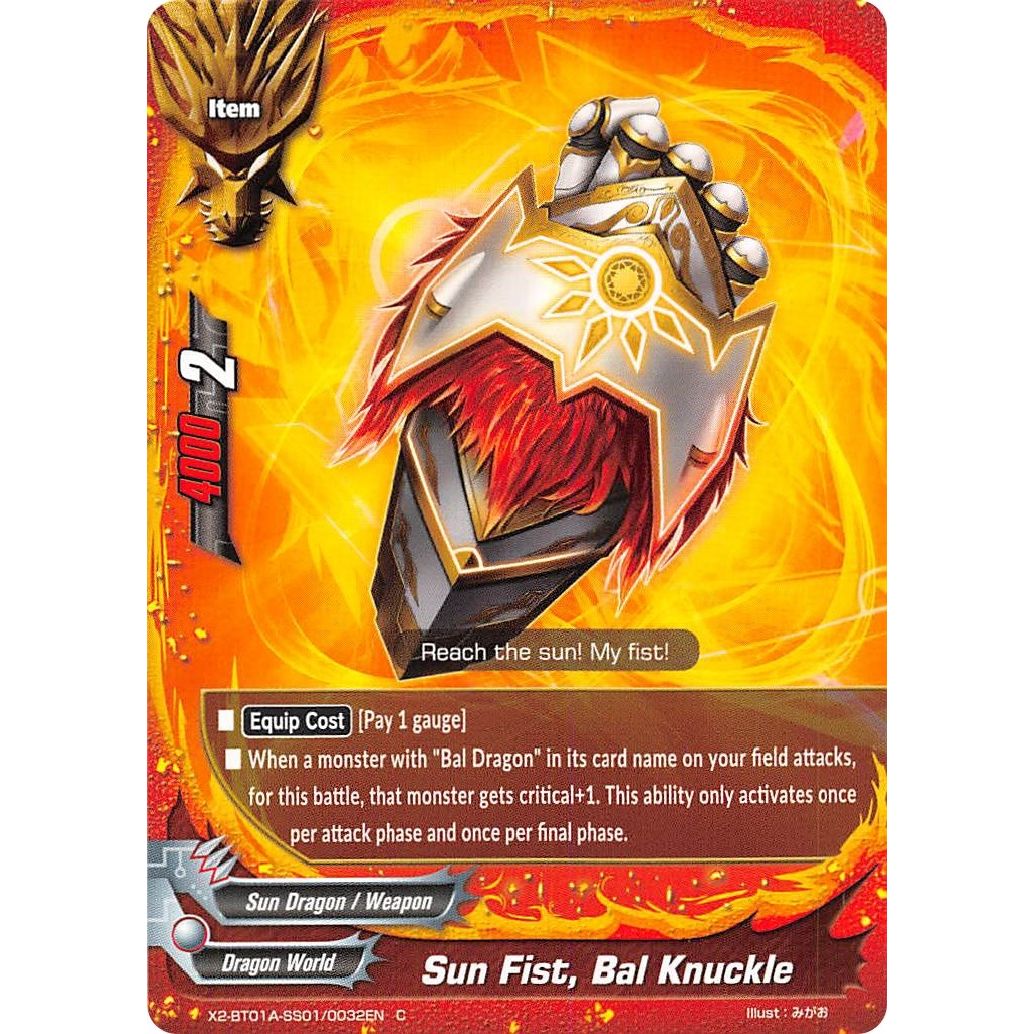 Image for Sun Fist, Bal Knuckle (X2-BT01A-SS01/0032EN) (X2BT01A) - Future Card BuddyFight