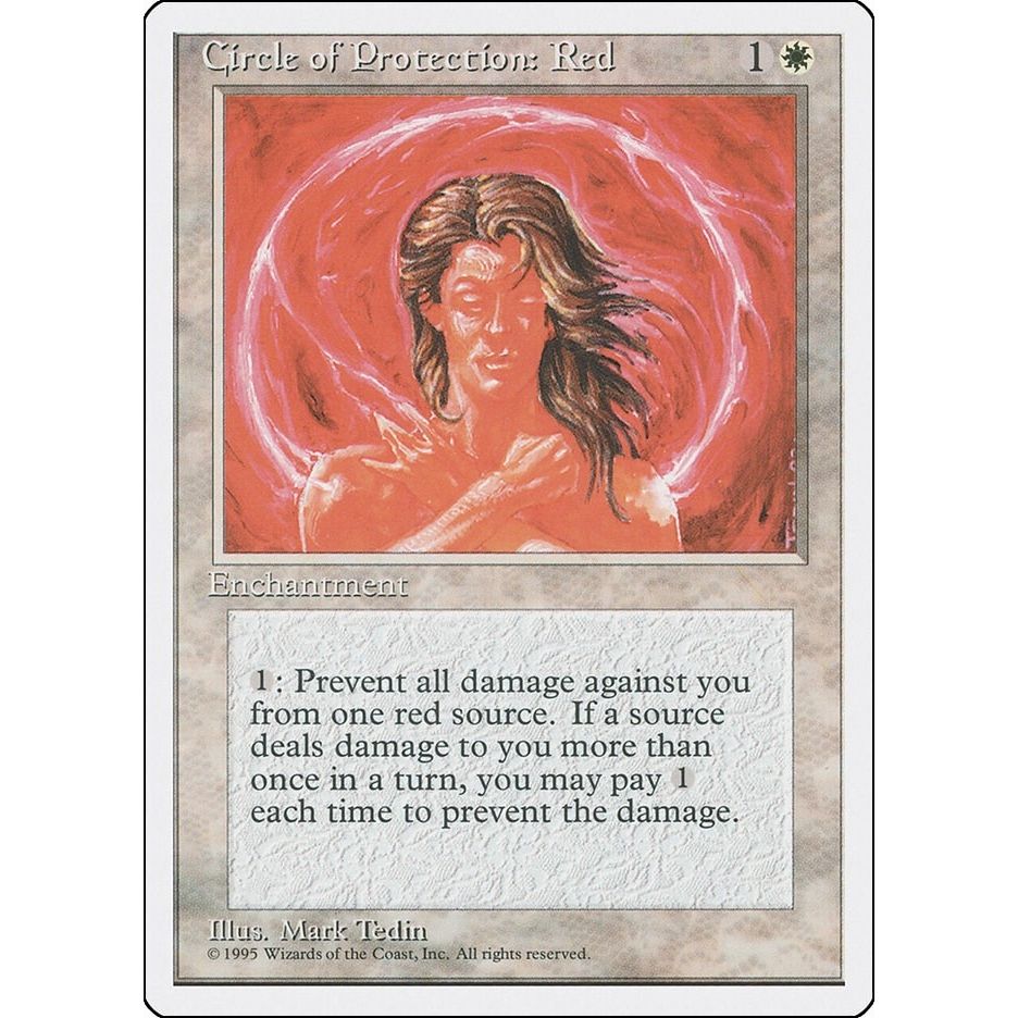 Image for Circle of Protection: Red (4ED) - Magic: The Gathering