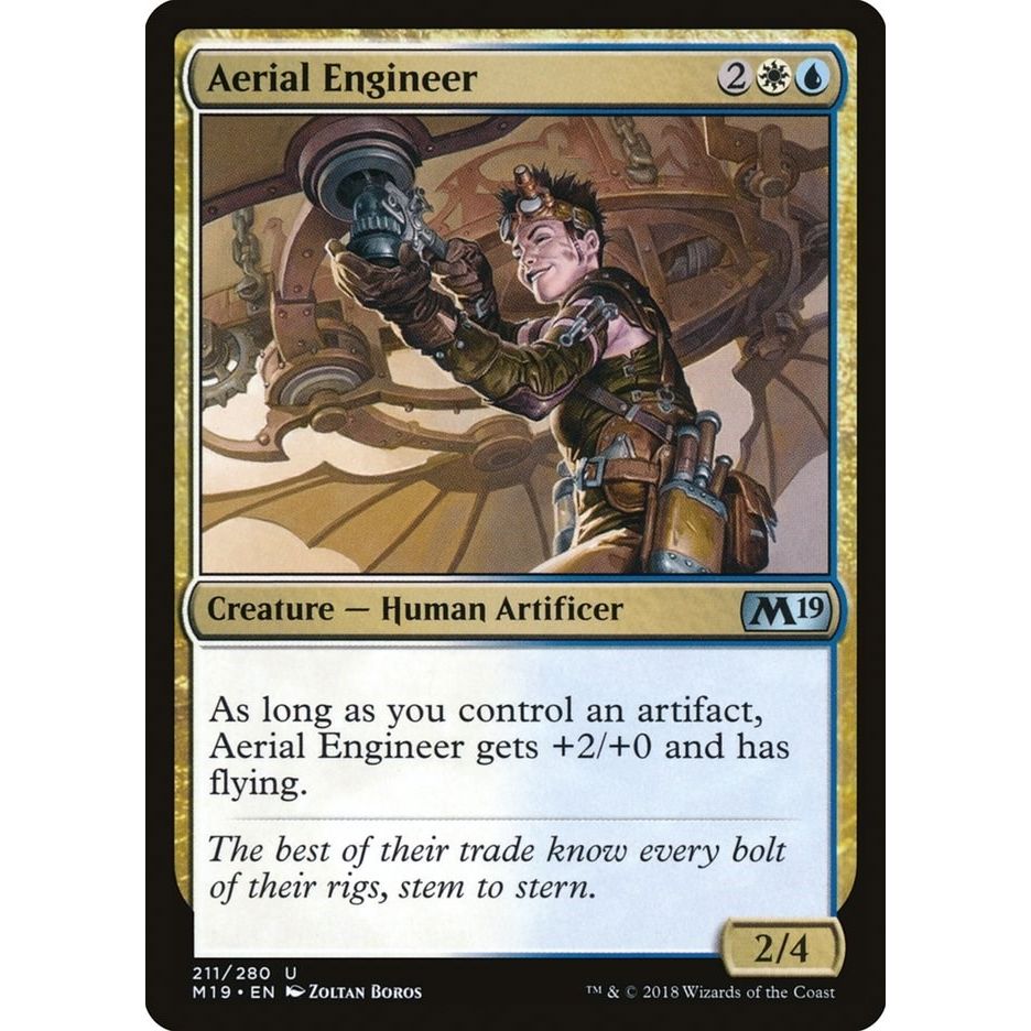 Image for Aerial Engineer (211) (M19) - Magic: The Gathering