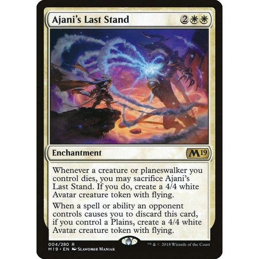 Image for Ajani's Last Stand (4) (M19) - Magic: The Gathering