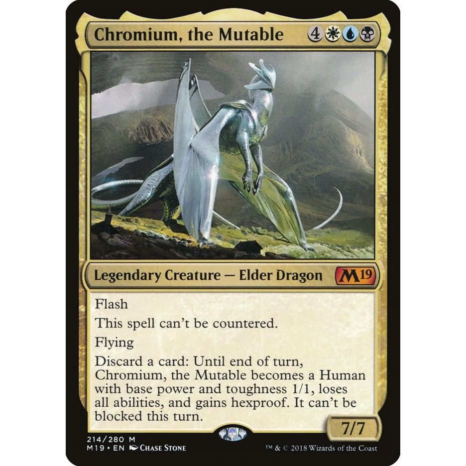 Image for Chromium, the Mutable (214) (M19) - Magic: The Gathering