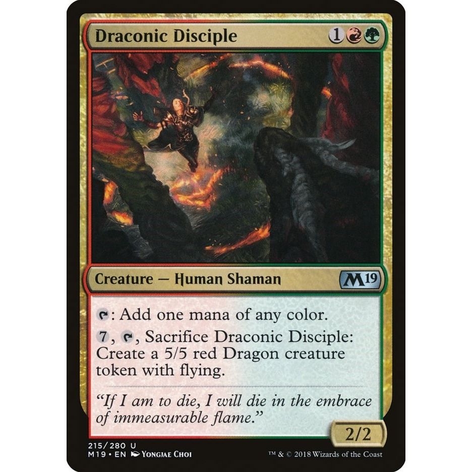 Image for Draconic Disciple (215) (M19) - Magic: The Gathering