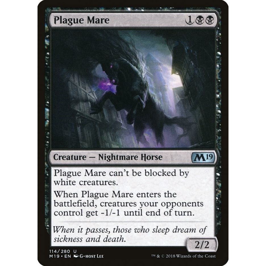 Image for Plague Mare (114) (M19) - Magic: The Gathering