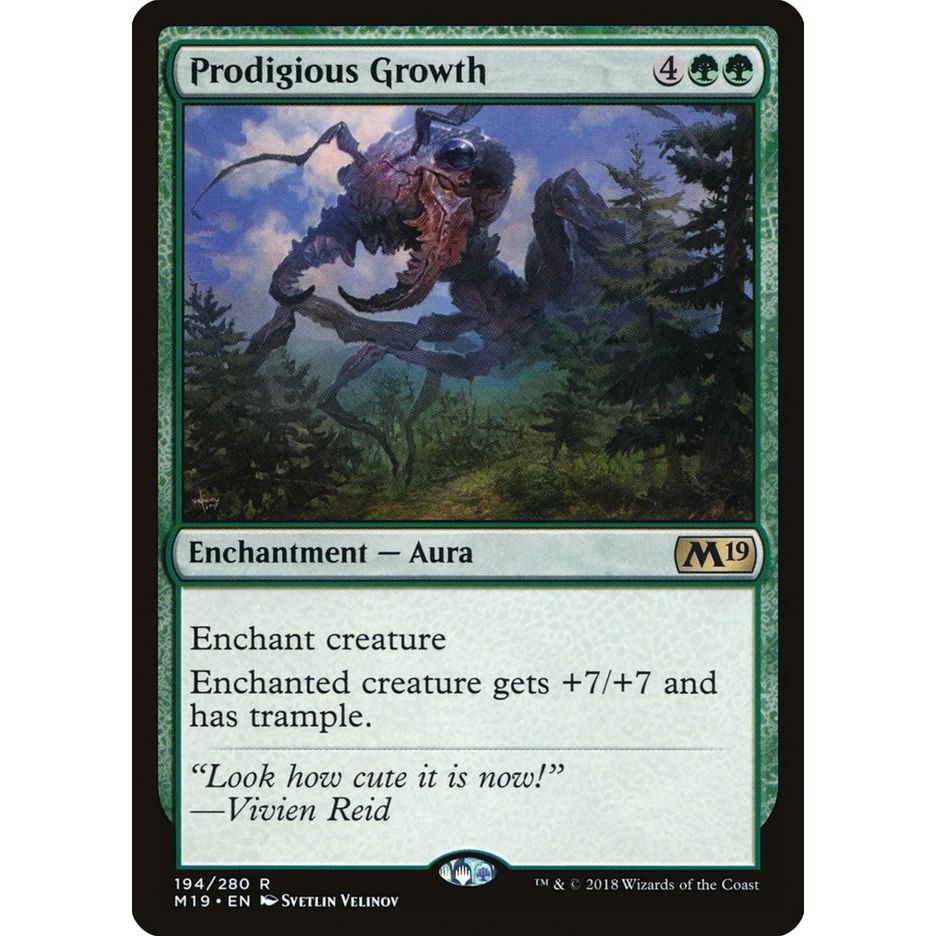 Image for Prodigious Growth (194) (M19) - Magic: The Gathering