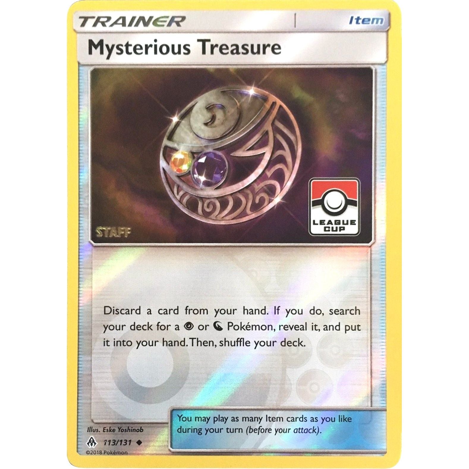 Image for Mysterious Treasure - 113/131 (League Cup) [Staff] (113/131) (PR) - Pokemon