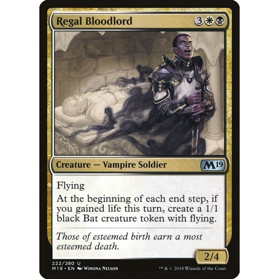 Image for Regal Bloodlord (222) (M19) - Magic: The Gathering