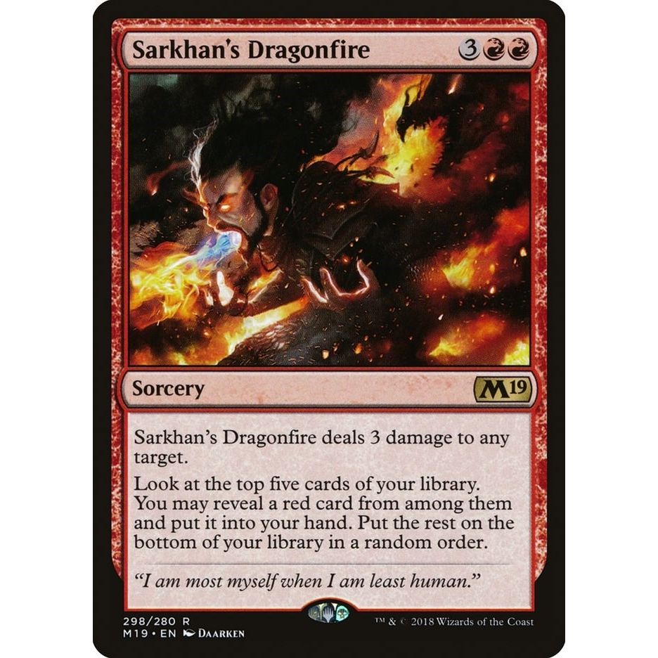 Image for Sarkhan's Dragonfire (298) (M19) - Magic: The Gathering