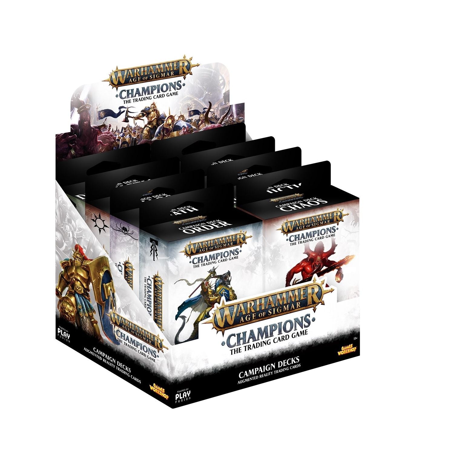 Image for Warhammer: Age of Sigmar - Campaign Deck Display (8 Decks) - Warhammer Age of Sigmar Champions TCG