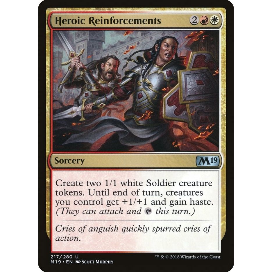 Image for Heroic Reinforcements (217) (M19) - Magic: The Gathering