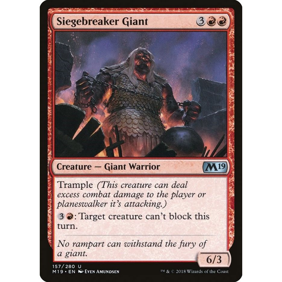 Image for Siegebreaker Giant (157) (M19) - Magic: The Gathering
