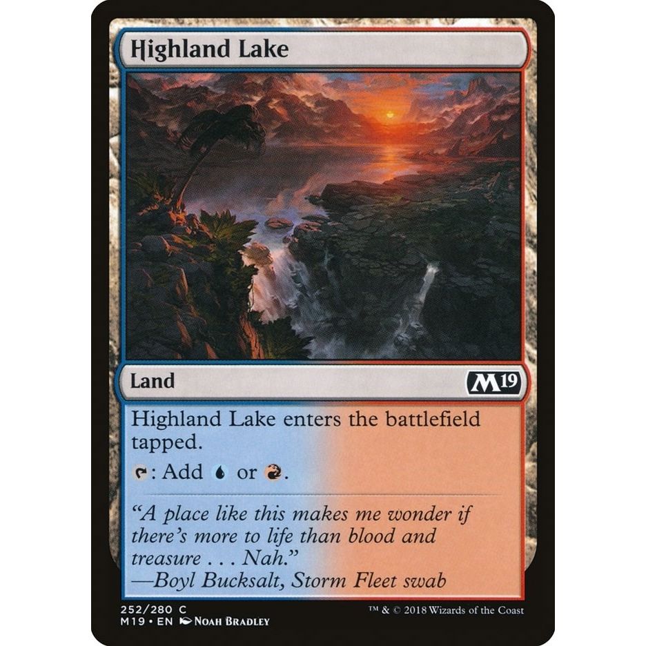 Image for Highland Lake (252) (M19) - Magic: The Gathering
