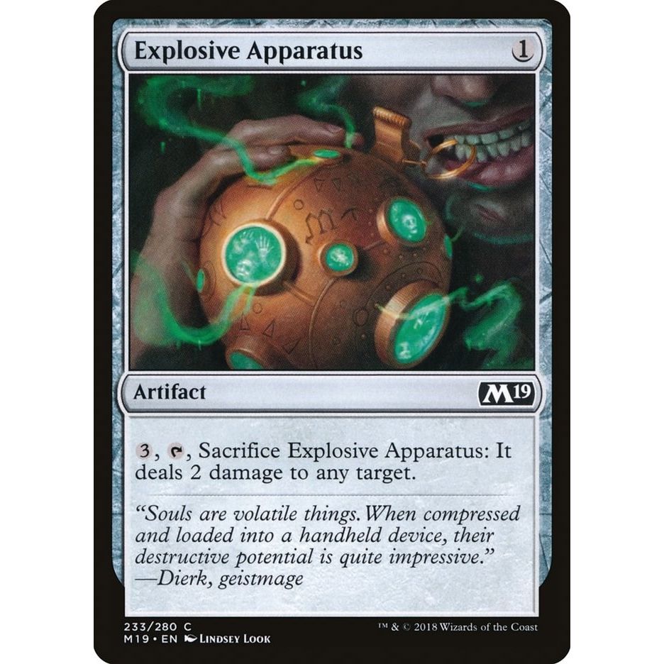 Image for Explosive Apparatus (233) (M19) - Magic: The Gathering