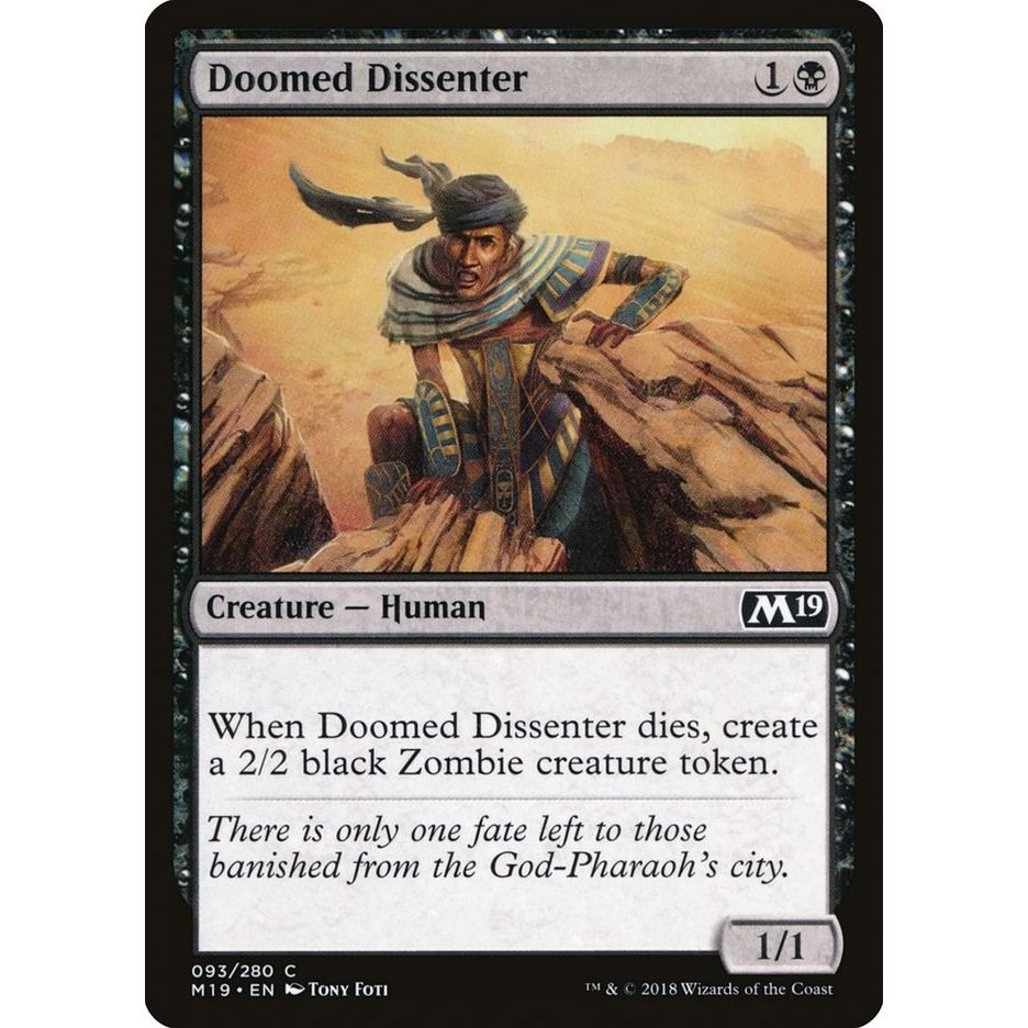 Image for Doomed Dissenter (93) (M19) - Magic: The Gathering