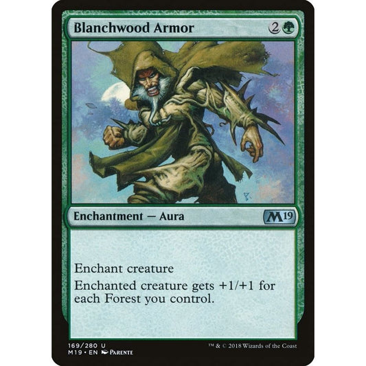 Image for Blanchwood Armor (169) (M19) - Magic: The Gathering