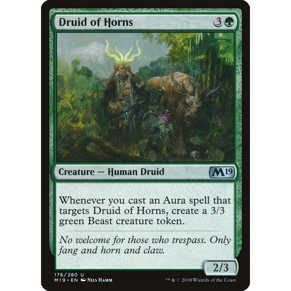 Image for Druid of Horns (176) (M19) - Magic: The Gathering