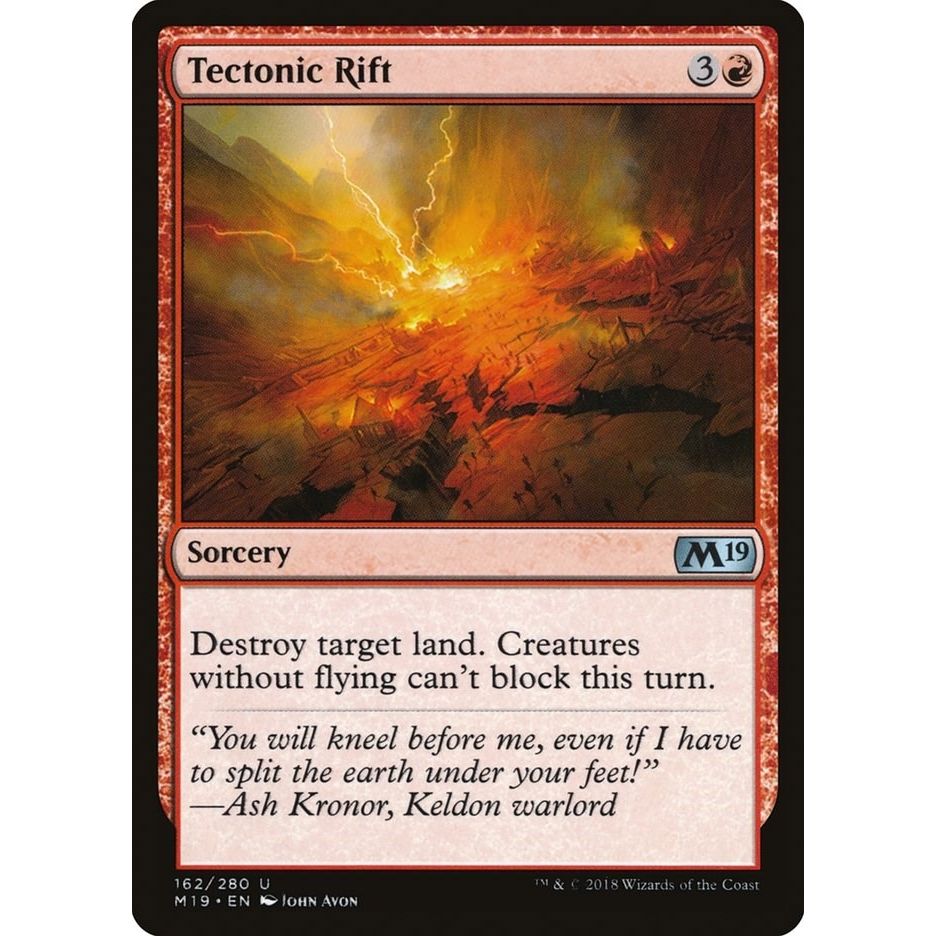 Image for Tectonic Rift (162) (M19) - Magic: The Gathering