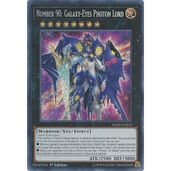 Image for Number 90: Galaxy-Eyes Photon Lord (BLRR-EN033) (BLRR) - YuGiOh