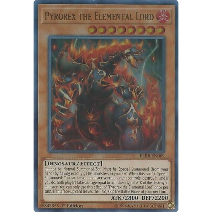 Image for Pyrorex the Elemental Lord (BLRR-EN069) (BLRR) - YuGiOh