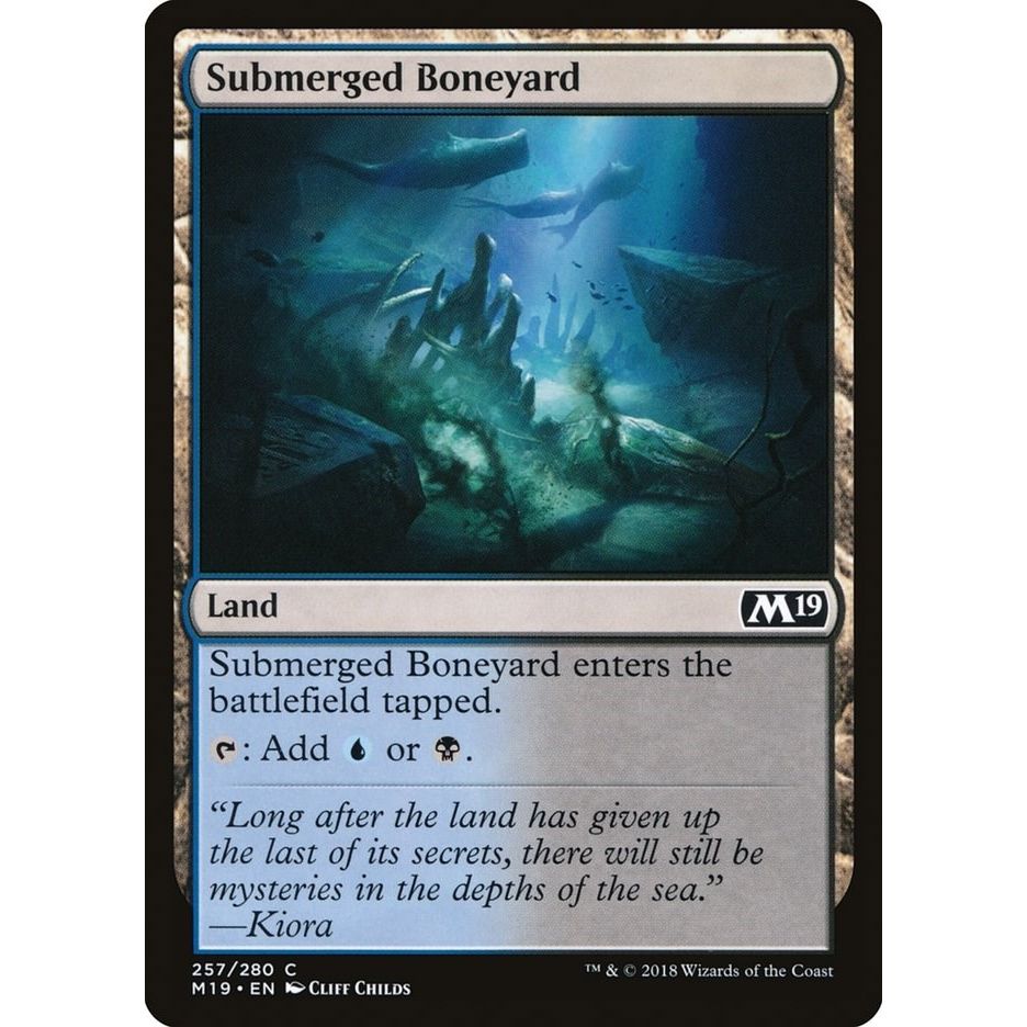 Image for Submerged Boneyard (257) (M19) - Magic: The Gathering
