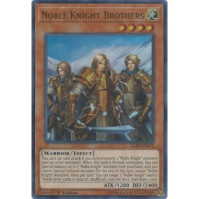 Image for Noble Knight Brothers (BLRR-EN072) (BLRR) - YuGiOh