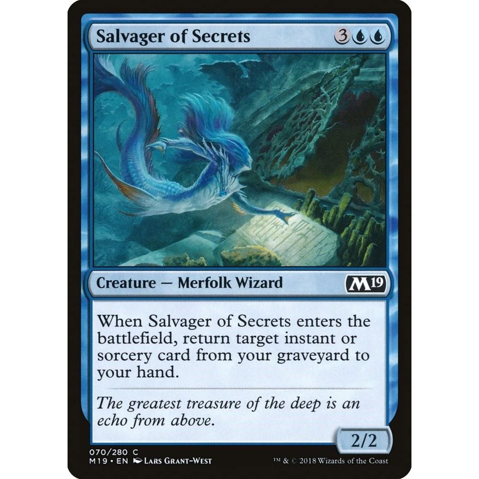 Image for Salvager of Secrets (70) (M19) - Magic: The Gathering