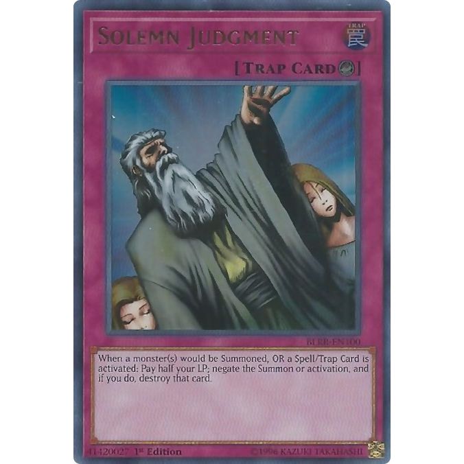 Image for Solemn Judgment (BLRR-EN100) (BLRR) - YuGiOh