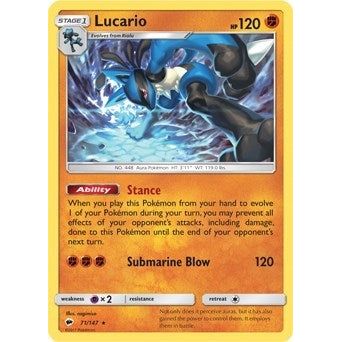 Image for Lucario (SM - Burning Shadows) (71) (PR) - Pokemon