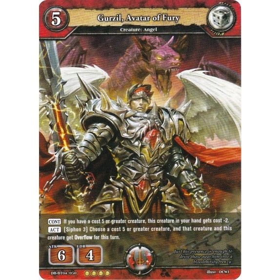 Image for Gurzil, Avatar of Fury (DB-BT04/050) (BP04) - Dragoborne