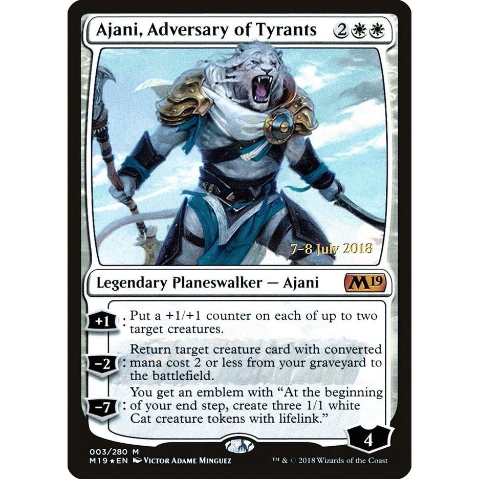 Image for Ajani, Adversary of Tyrants (3) (PRE) - Magic: The Gathering