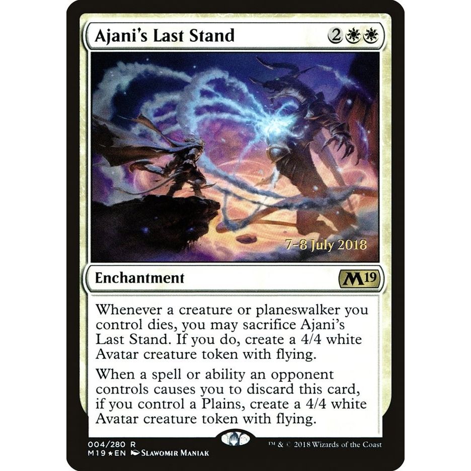 Image for Ajani's Last Stand (4) (PRE) - Magic: The Gathering