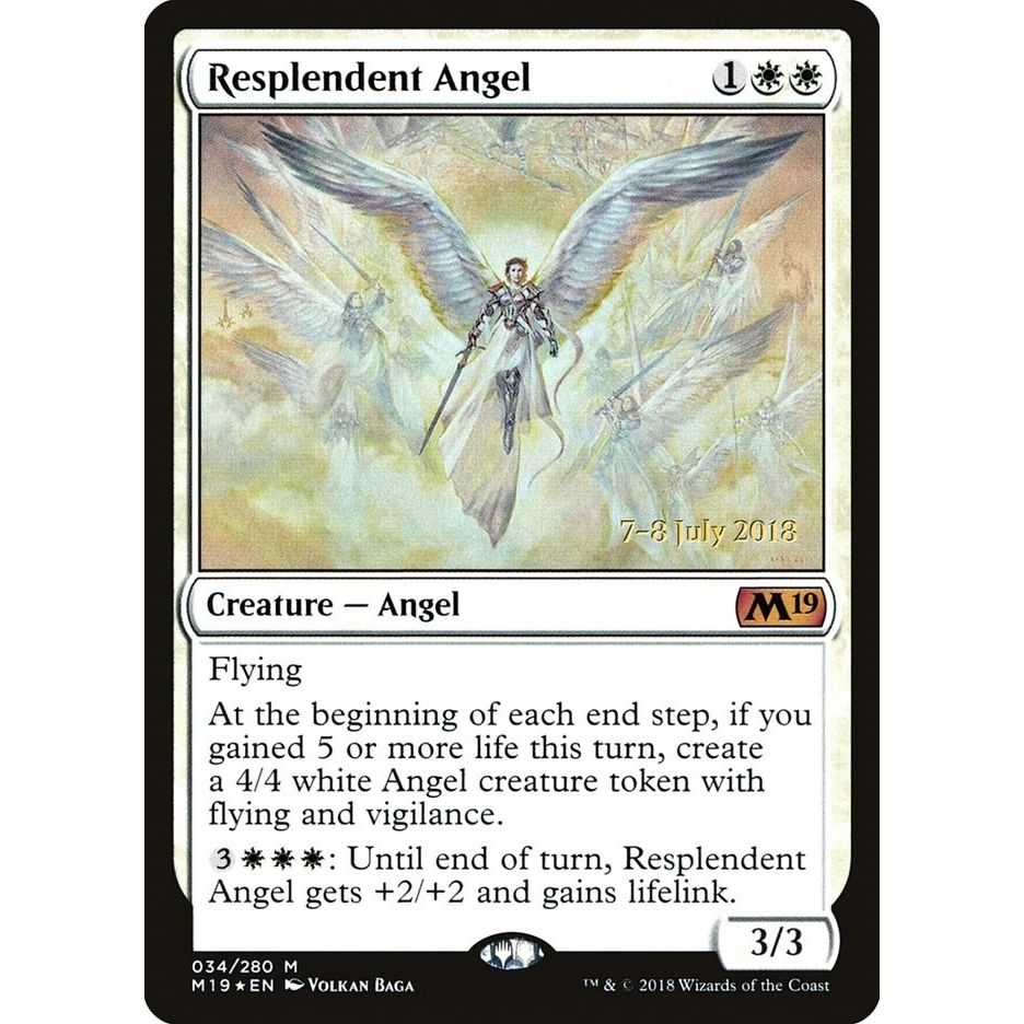 Image for Resplendent Angel (M19) (34) (PRE) - Magic: The Gathering