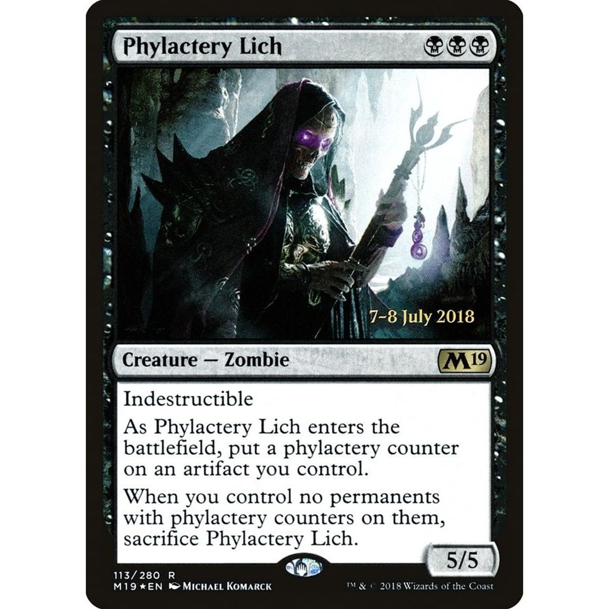 Image for Phylactery Lich (113) (PRE) - Magic: The Gathering