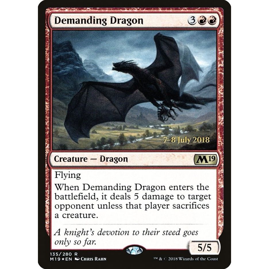 Image for Demanding Dragon (135) (PRE) - Magic: The Gathering