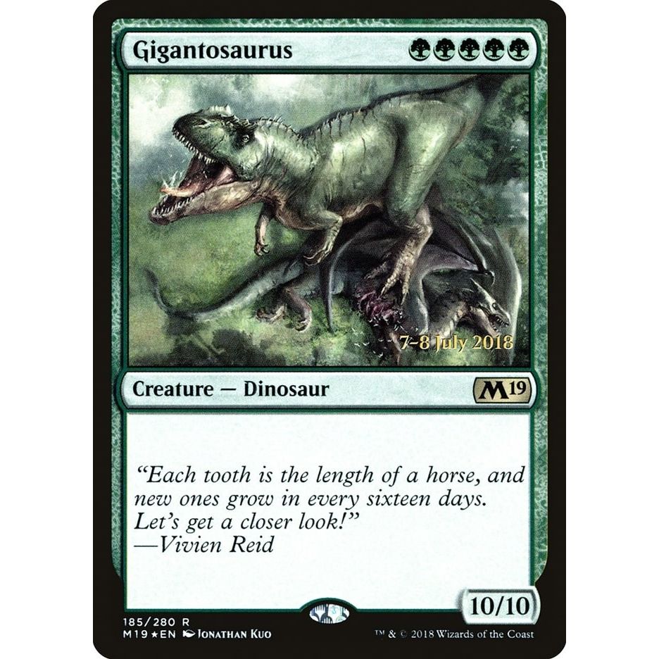 Image for Gigantosaurus (185) (PRE) - Magic: The Gathering
