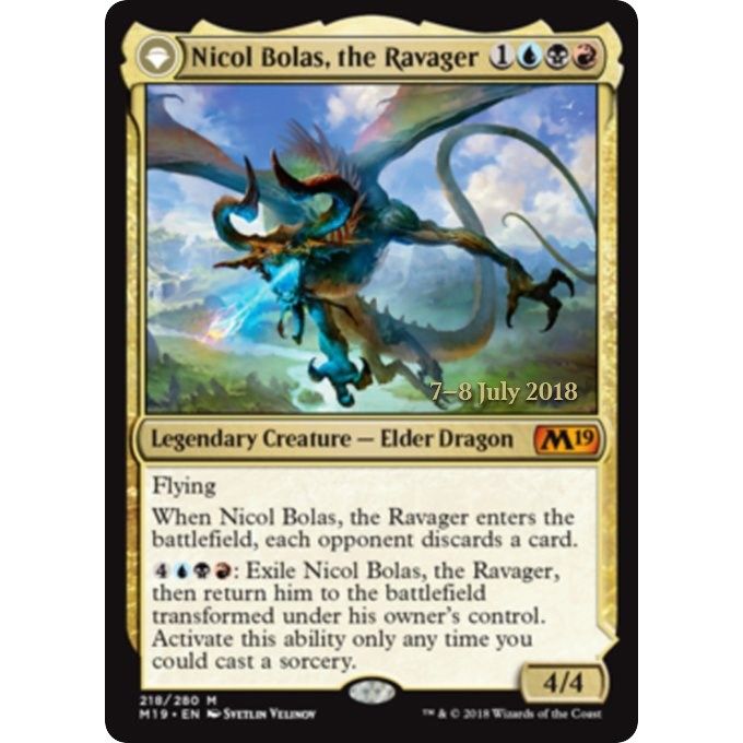 Image for Nicol Bolas, the Ravager (218) (PRE) - Magic: The Gathering